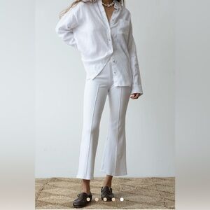 DONNI. White Flared Leggings